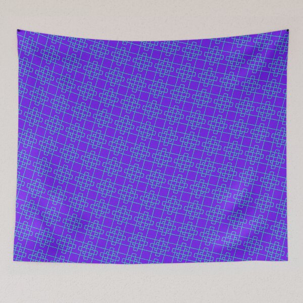 Item preview, Purple Symmetrical Gingham  - Baby Shower Gifts - Abstract Geometric Shape Pattern designed and sold by RoyalStarsPatts.