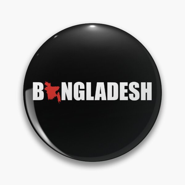 Item preview, Bangladesh and Map Text design (white & red) designed and sold by dezanli.