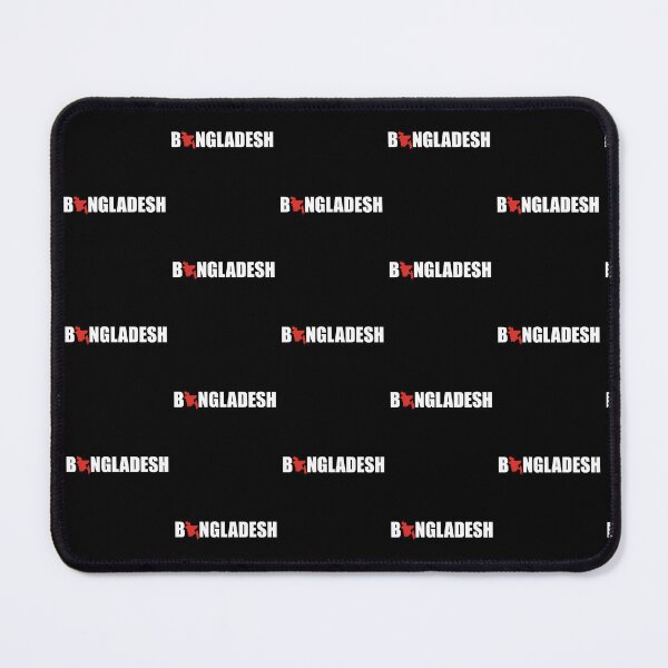 Item preview, Bangladesh and Map Text design (white & red) designed and sold by dezanli.