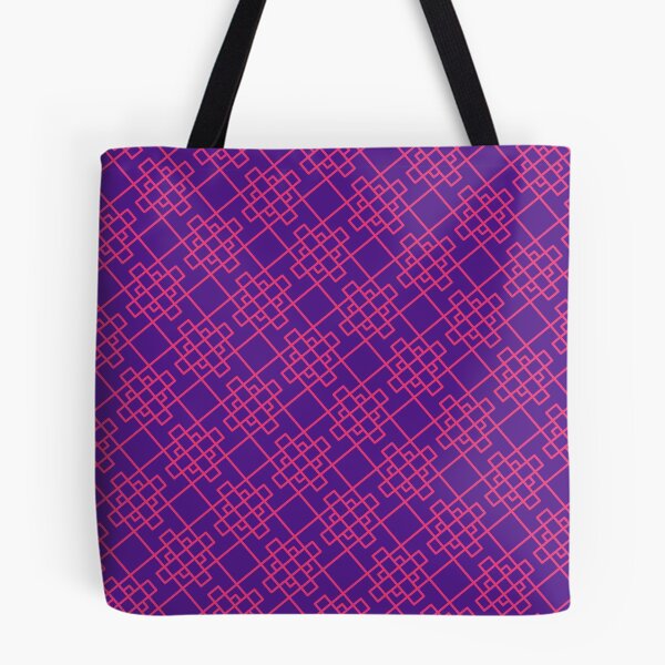 Item preview, Purple Ethnic Check  - Best Gift For Boyfriend - Abstract Geometric Shape Pattern designed and sold by RoyalStarsPatts.