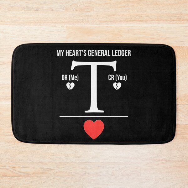 Item preview, My Heart's General Ledger - Accounting Valentine CPA Gift designed and sold by FiscalFashions.