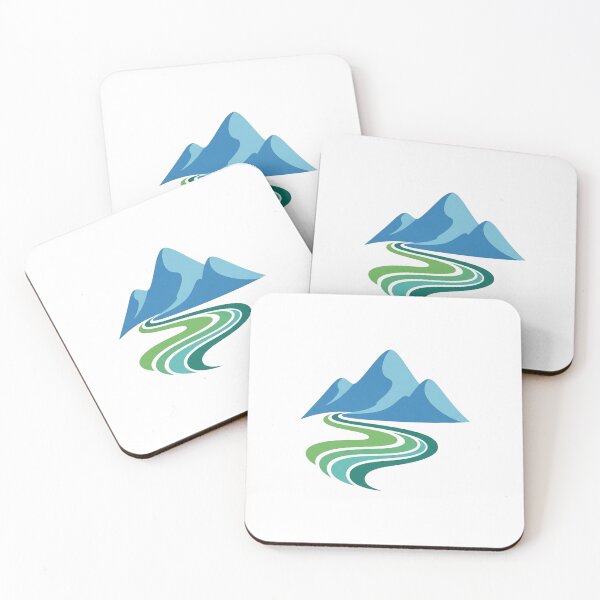 Item preview, Serene mountain landscape with a meandering river and lush greenery designed and sold by VerizalShop.