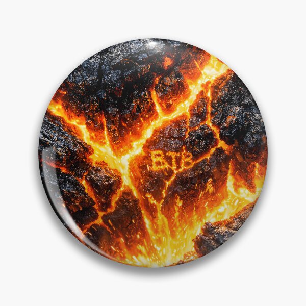 Item preview, Molten Lava Cracks – Fiery Volcanic Rock Texture Art designed and sold by BTBArtwork.