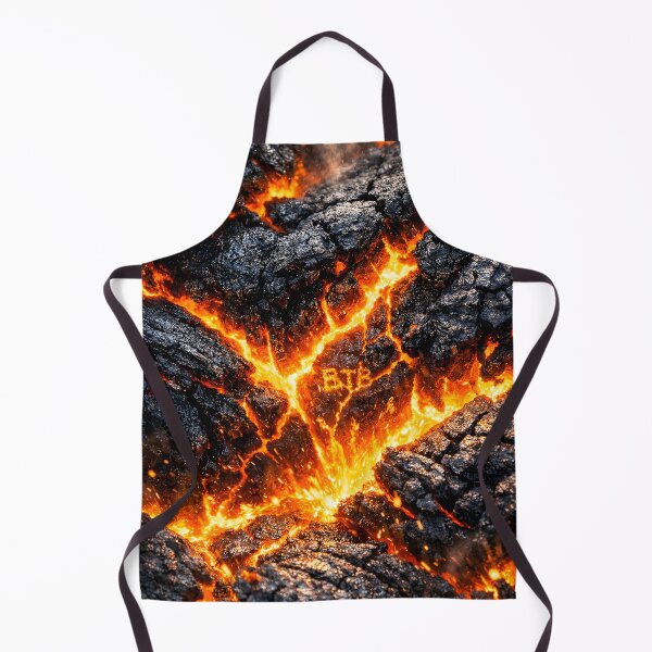 Item preview, Molten Lava Cracks – Fiery Volcanic Rock Texture Art designed and sold by BTBArtwork.