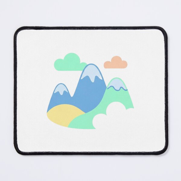 Artikelvorschau, Friedliche Berglandschaft mit pastellfarbenen Hügeln und klarem blauen Himmel entworfen und verkauft von VerizalShop.