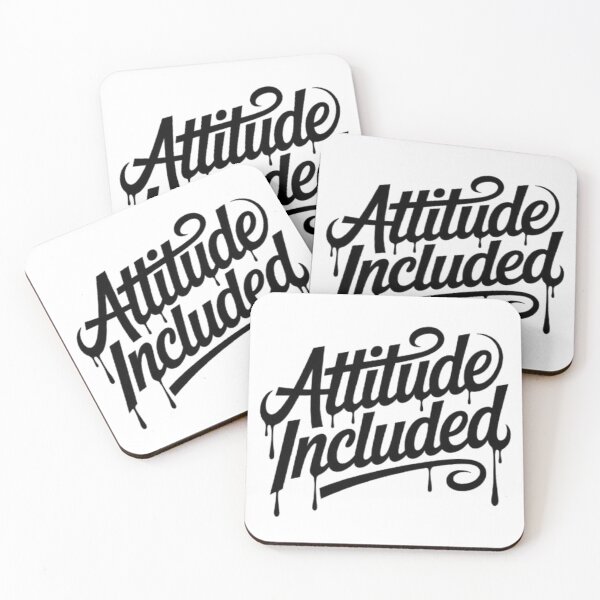 Item preview, Attitude Included – Bold Confidence Typography Streetwear Design designed and sold by NewUSShop.