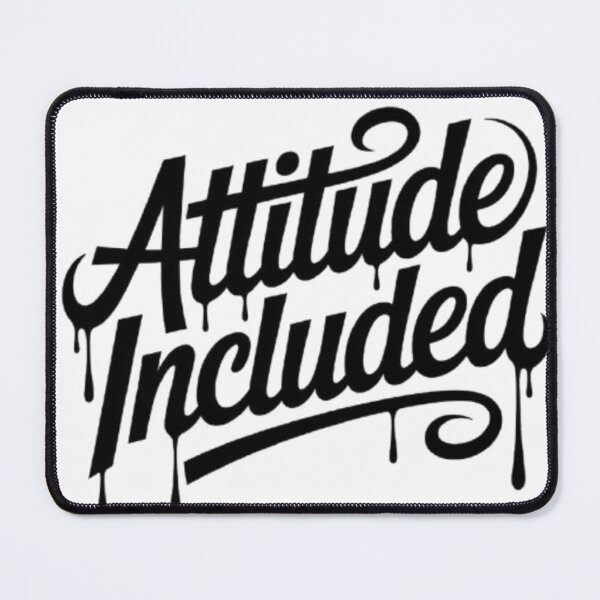 Item preview, Attitude Included – Bold Confidence Typography Streetwear Design designed and sold by NewUSShop.