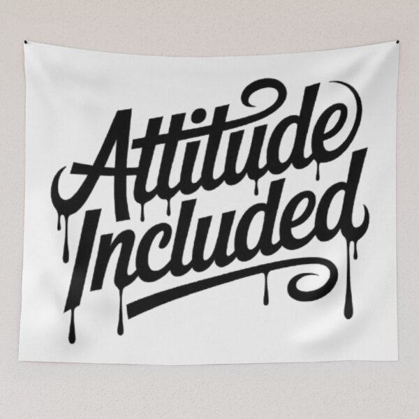 Item preview, Attitude Included – Bold Confidence Typography Streetwear Design designed and sold by NewUSShop.