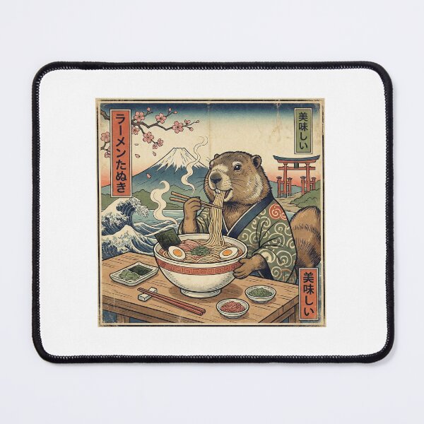 Item preview, Ramen Time - Marmot designed and sold by AK AESTHETIC STUDIOS.