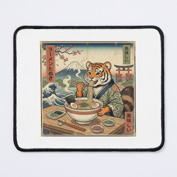 Item preview, Ramen Time - Tiger designed and sold by AK AESTHETIC STUDIOS.