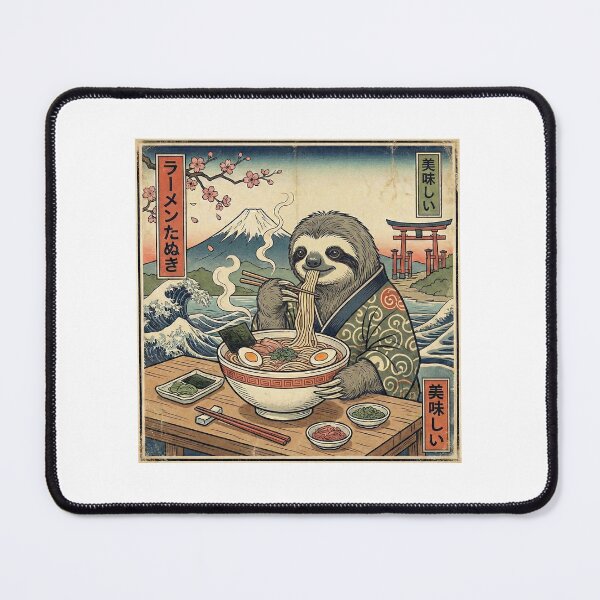 Item preview, Ramen Time - Sloth designed and sold by AK AESTHETIC STUDIOS.