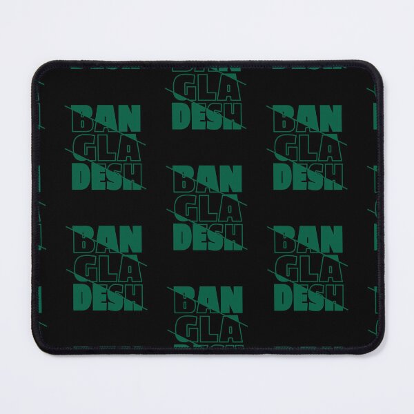 Item preview, Bangladesh Word Large Sliced Cut Out Text Print (green) designed and sold by dezanli.