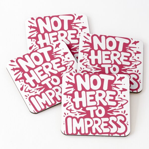 Item preview, Not Here To Impress – Bold Minimal Typography Streetwear Design designed and sold by NewUSShop.