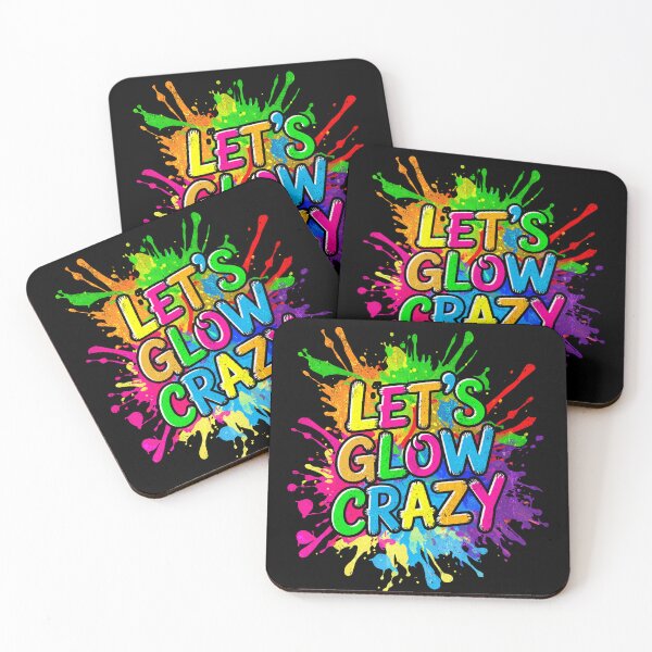 Item preview, Lets A Glow Crazy Retro Colorful Quote Group Team Tie Dye designed and sold by Patchina.