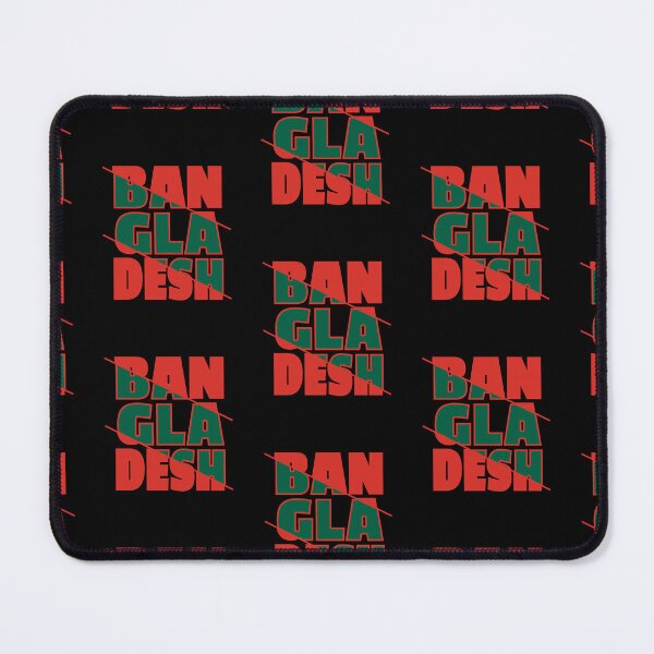 Item preview, Bangladesh Word Large Sliced Text Print (red & green) designed and sold by dezanli.