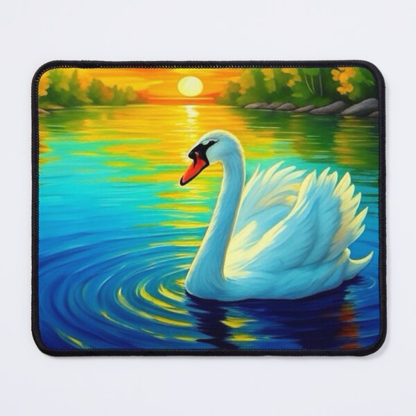 Item preview, Swan at Sunset designed and sold by TinCatOutPost.