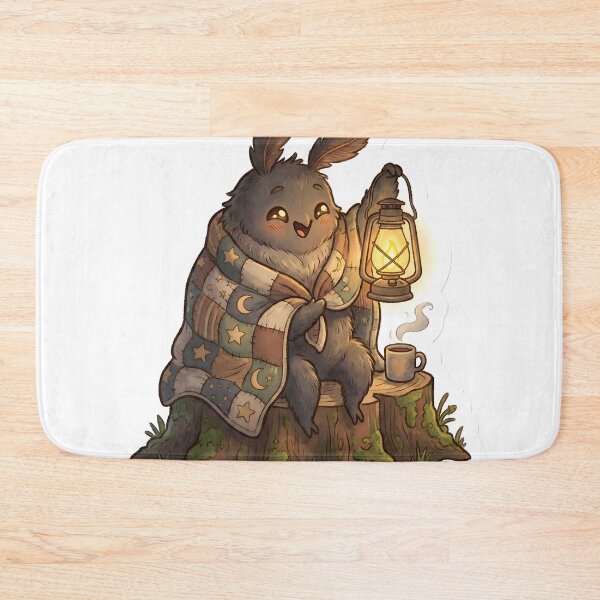 Item preview, Cute Cozy Mothman with Glowing Lamp and Blanket Aesthetic designed and sold by StickyGuys.