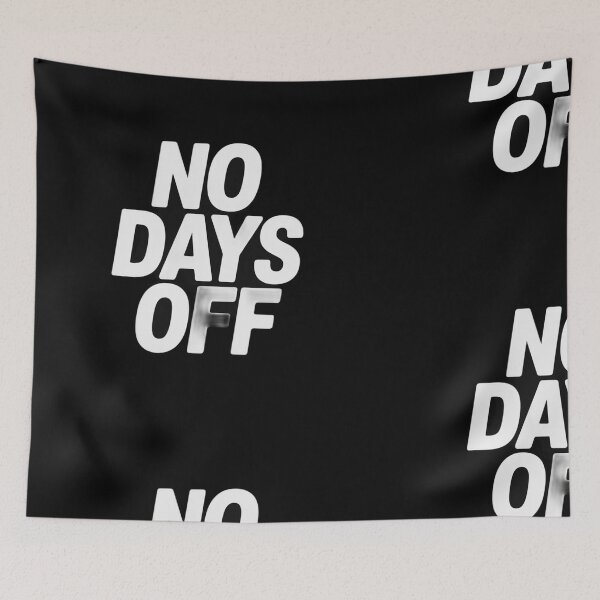 Item preview, No Days Off – Hustle Motivation Quote designed and sold by ArtVibe Studio77.