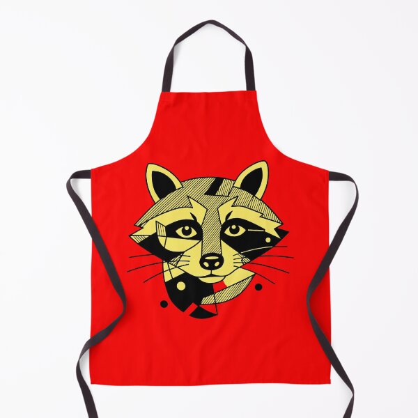 Item preview, Minimalist Raccoon Cubist Modern Wildlife Procyonidae  designed and sold by The Sticker Bureau.