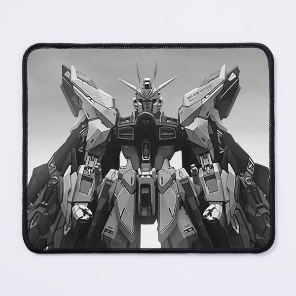 Item preview, black white strike freedom gundam illustration digital art designed and sold by sabartgunpla.