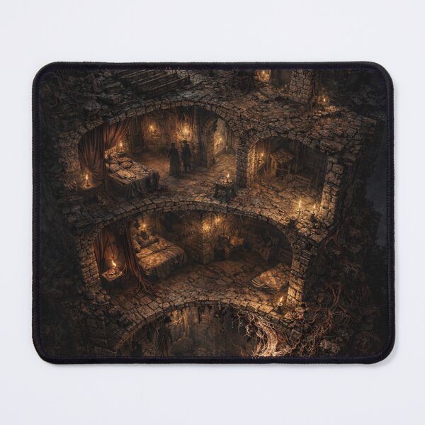 Item preview, Beneath the Church | Gothic Dark Fantasy Cutaway | The Hali Files Horror Art designed and sold by Element Horizon Studio.