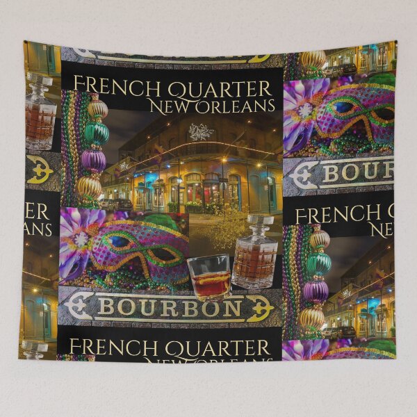 Item preview, French Quarter New Orleans Photo Collage Colorful Design designed and sold by EarthArtDesigns.
