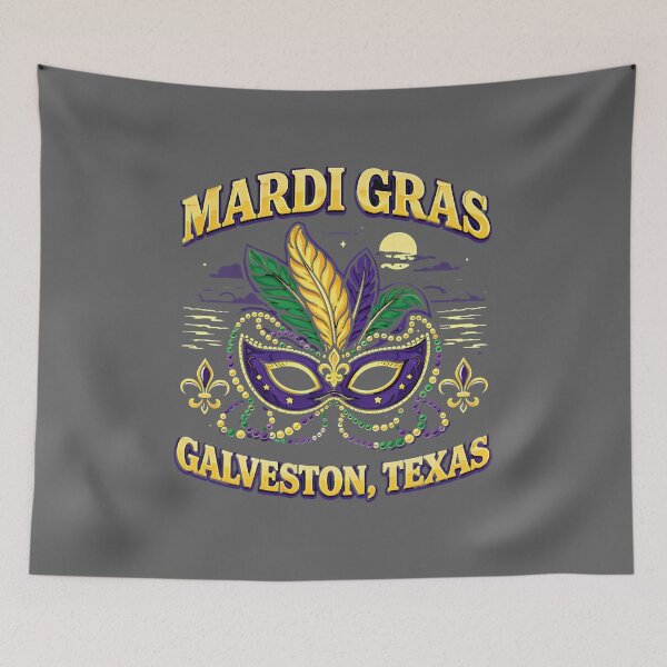 Artikelvorschau, Mardi Gras Galveston Texas Masken Perlen Federn Parade entworfen und verkauft von KristineLi.