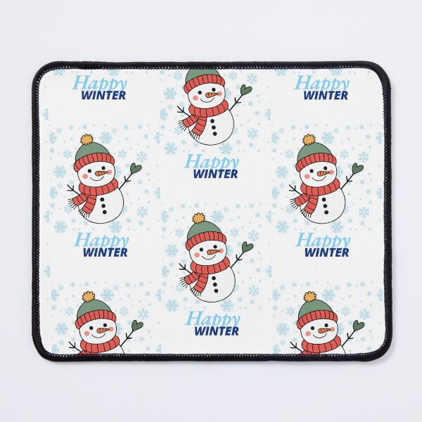 Item preview, Happy Winter Cute Snowman Illustration designed and sold by Anju_an_artist.