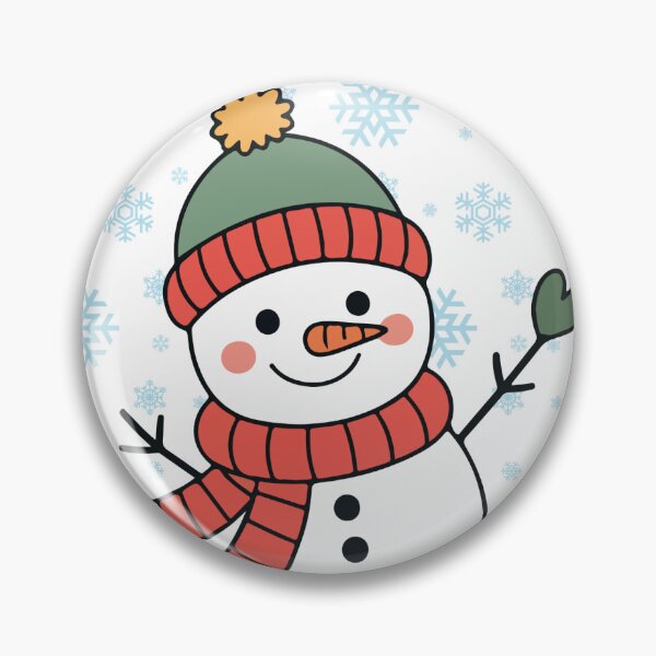 Item preview, Happy Winter Cute Snowman Illustration designed and sold by Anju_an_artist.