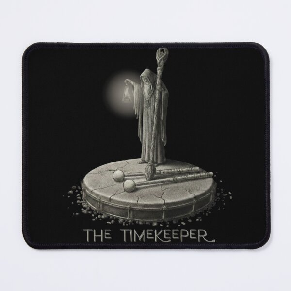 Item preview, The Timekeeper | Surreal Wizard Drummer & Metronome Art Print designed and sold by Rhythm Thru Art .