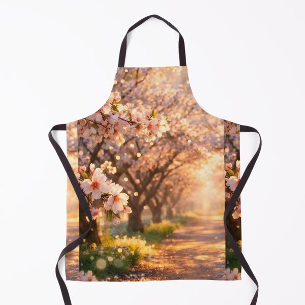 Item preview, Golden Spring Blossom Path – Dreamy Floral Landscape with Warm Light designed and sold by Mobile Cases Store.
