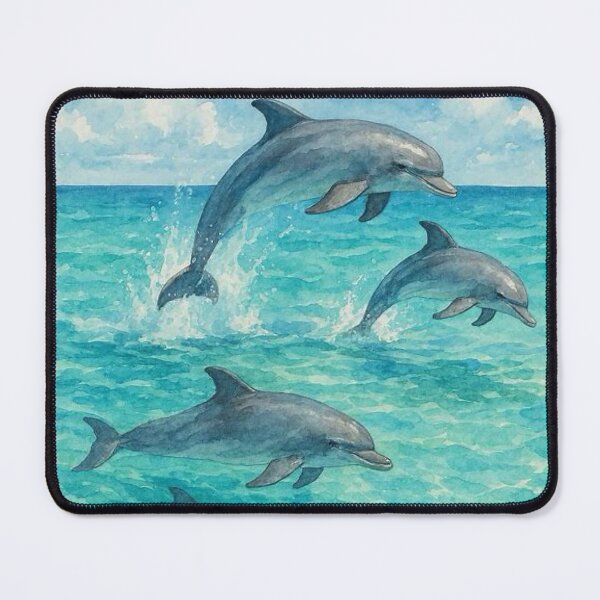 Item preview, Playful Dolphins in a Tropical Sea designed and sold by TinCatOutPost.