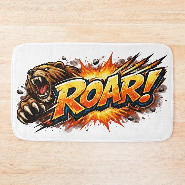 Item preview, Roar!  Fierce Bear in a Powerful Comic Design designed and sold by royalswin.