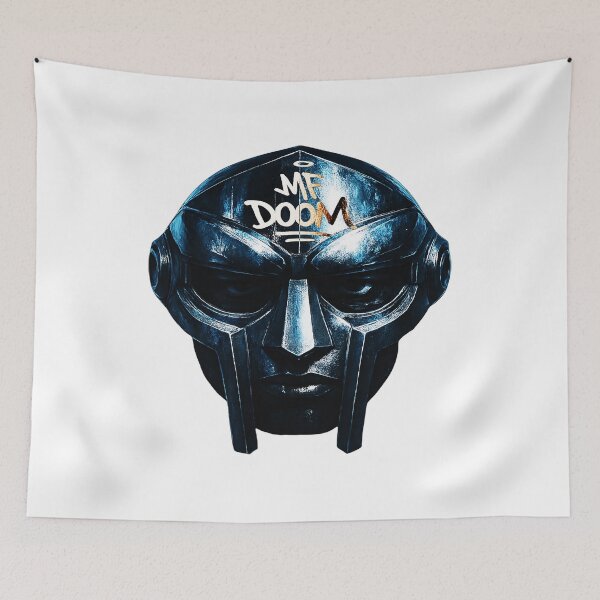 Item preview, Blue Chrome MF Doom Mask Portrait designed and sold by Slimeee199.