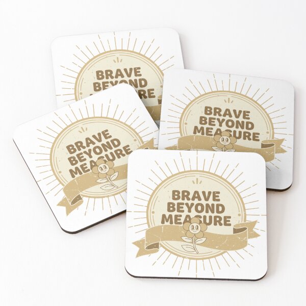 Item preview, Brave Beyond Measure Gold Ribbon Childhood Cancer Support Design designed and sold by DIRTYSKETCHH.