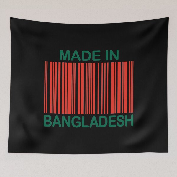 Item preview, Made In Bangladesh Shopping Barcode (green & red) designed and sold by dezanli.
