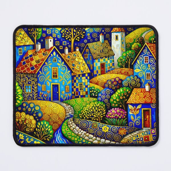 Item preview, Gustav Klimt Garden Flowers Landscape designed and sold by Vicky Brago-Mitchell®.