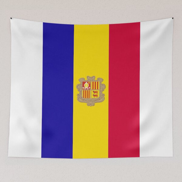 Item preview, Vertical Andorra Flag Design designed and sold by NTGUILTY.