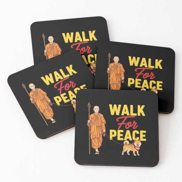 Item preview, Buddhist Monk & Shiba Inu - Walk for Peace designed and sold by VividDripCo.