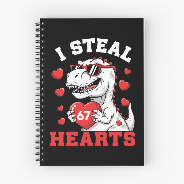 Item preview, I Steal Hearts 67 T-Rex Valentine Dinosaur Funny Gift designed and sold by VividDripCo.