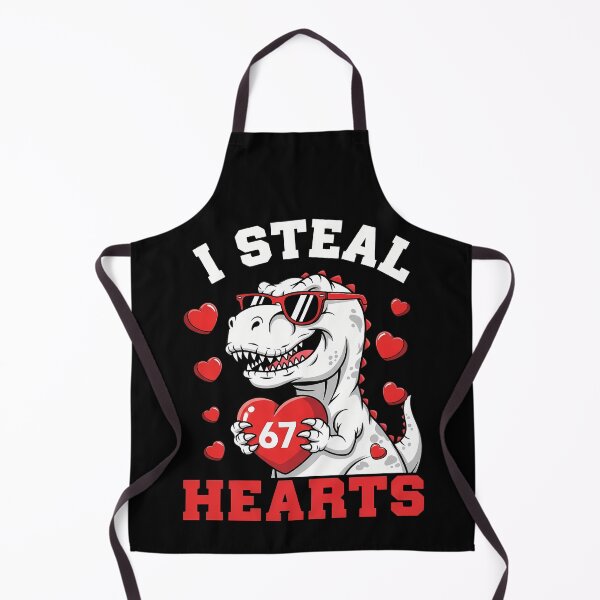 Item preview, I Steal Hearts 67 T-Rex Valentine Dinosaur Funny Gift designed and sold by VividDripCo.