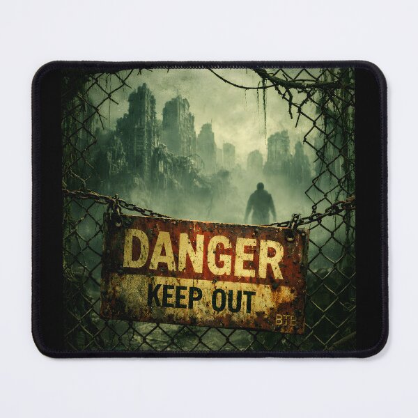 Item preview, Danger Keep Out – Post Apocalyptic Ruins Survival Art designed and sold by BTBArtwork.