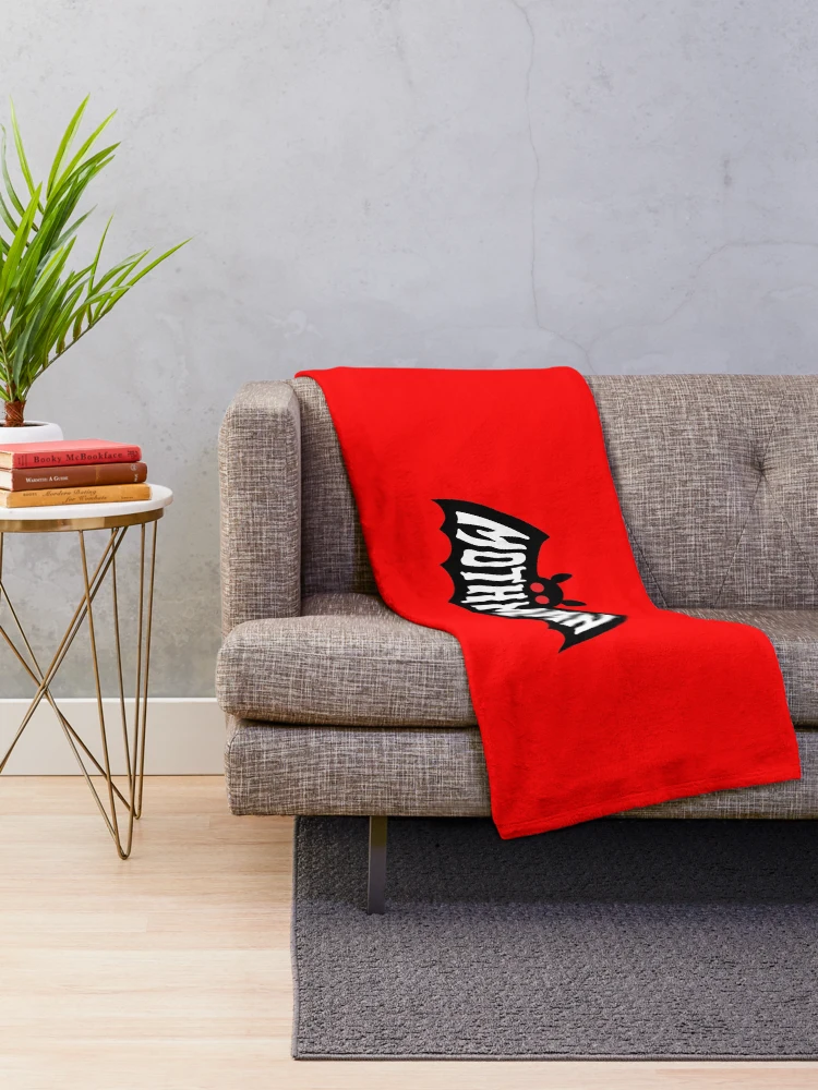 Thumbnail 2 of 6, Throw Blanket, Mothman designed and sold by Sakuga Drip.