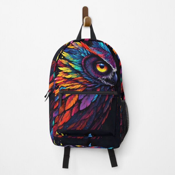 Item preview, Modern Owl Neon Feather Style designed and sold by Neer arts.