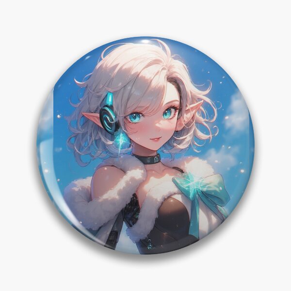 Item preview, futuristic anime elf girl designed and sold by ArtsJulian.