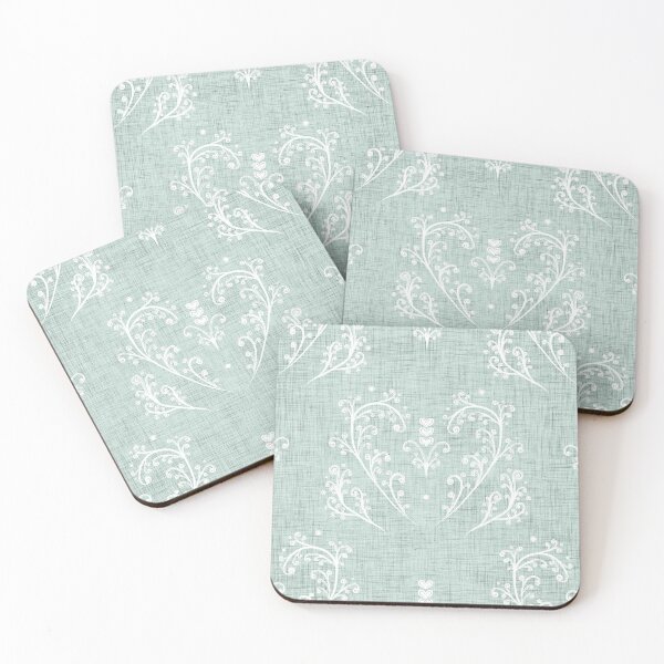 Item preview, Fern Heart Country Floral - Retro Mint Green Cottage Core Farmhouse designed and sold by LoveAlways-AEP.