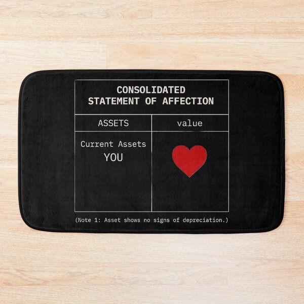 Item preview, Consolidated Statement of Affection Accountant Valentine Finance Gift designed and sold by FiscalFashions.