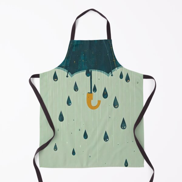 Item preview, Celestial Shelter: Modern Minimalist Surreal Umbrella and Raindrop Sky Art designed and sold by Cozyartsss.