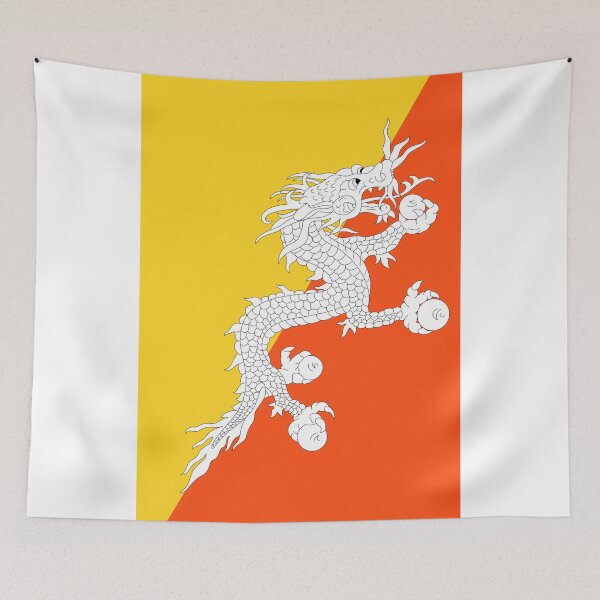 Item preview, Vertical Bhutan Flag Design designed and sold by NTGUILTY.