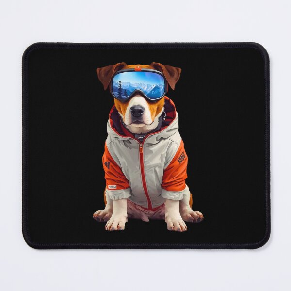 Item preview, Jack Russell Terrier Ski Dog Art – Cute Winter Dog Illustration for Ski Lovers designed and sold by Fredster1966.